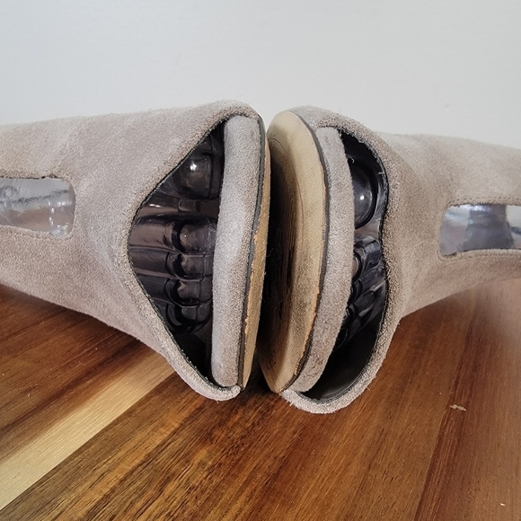 Gibson & Latimer Londyn Suede Slingbacks Booties Heels Size 10 - Picture 10 of 17